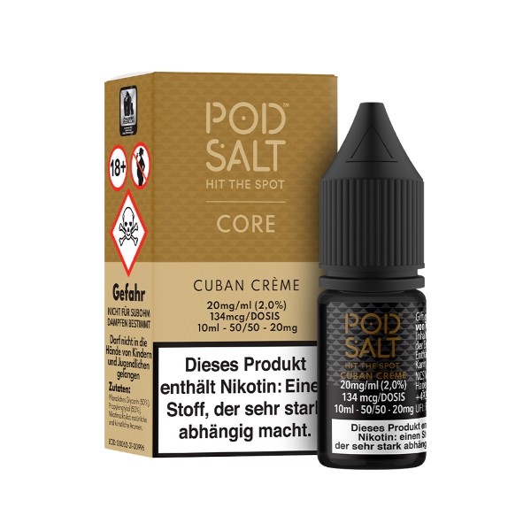 Pod Salt Core Liquid - Cubano Creme 10ml