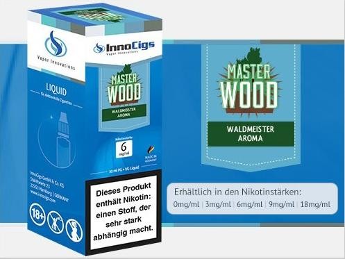 InnoCigs E-Liquids - 10ml - master wood - Waldmeister
