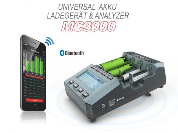 SkyRC MC3000 Professionelle Universal-Analyse-Ladegerät für alle Akku-Typen Version: 2018