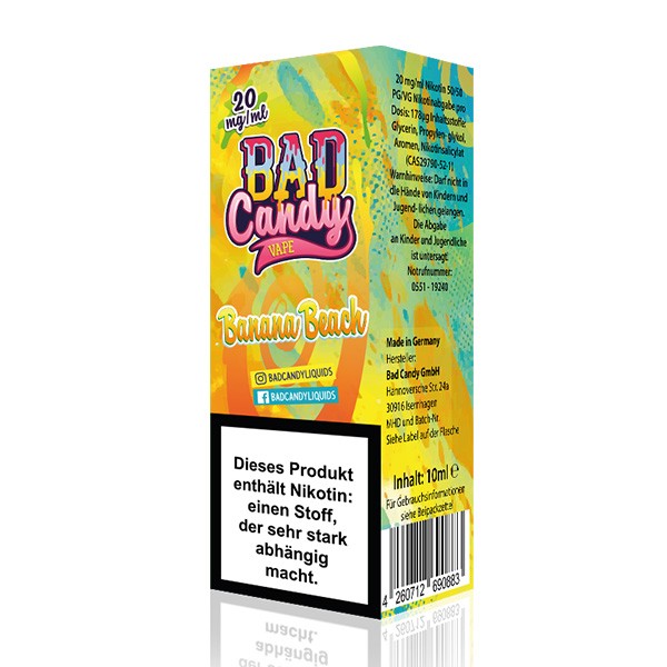 Bad Candy Salt - Banana Beach - 10ml Salz 20mg/ml