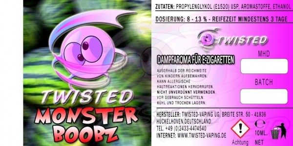 Twisted Vaping Aroma - 10ml - Monster Boobz