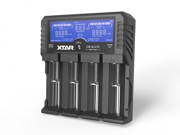 Xtar VP4 Plus "Dragon" - Ladegerät für Li-Ion, Ni-MH und 3s Akkupacks