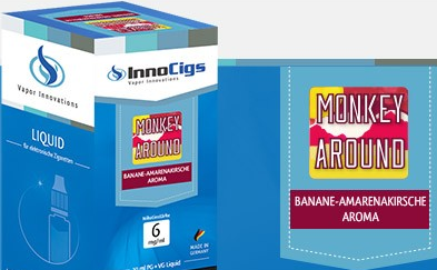 InnoCigs E-Liquids - 10ml - monkey around - Banane & Amarenakirsch